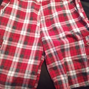 Mens plaid shorts